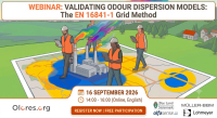 Webinar validation of odour dispersion with the grid method. 