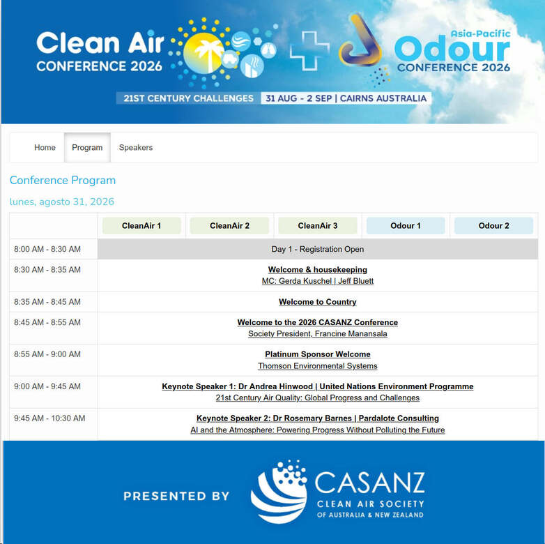 The final programme of the Clean Air & Environment Conference & Asia-Pacific Odour Conference is now available